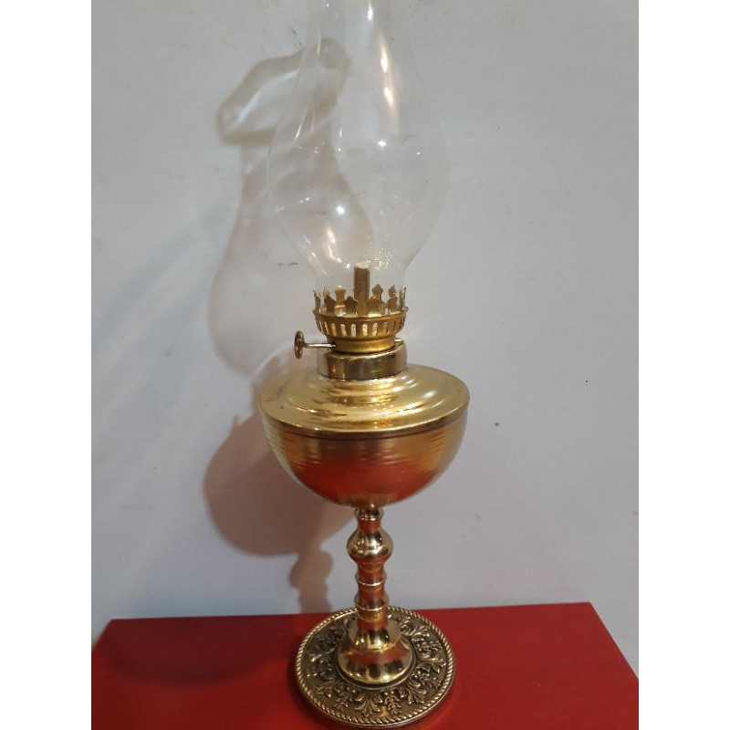 Đèn dầu 28 cm bằng đồng cao câp trang trí