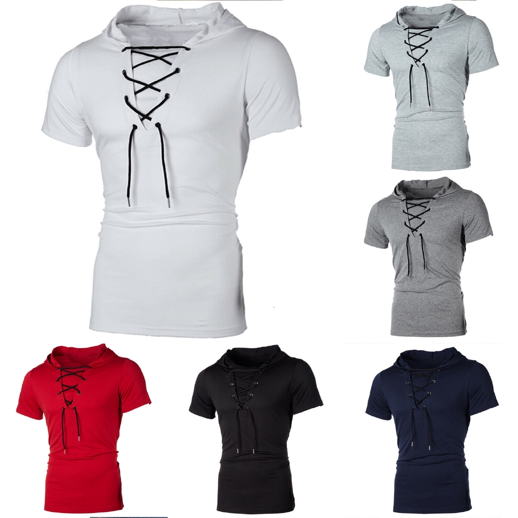 Áo hoodie tay ngắn mùa hè cho nam