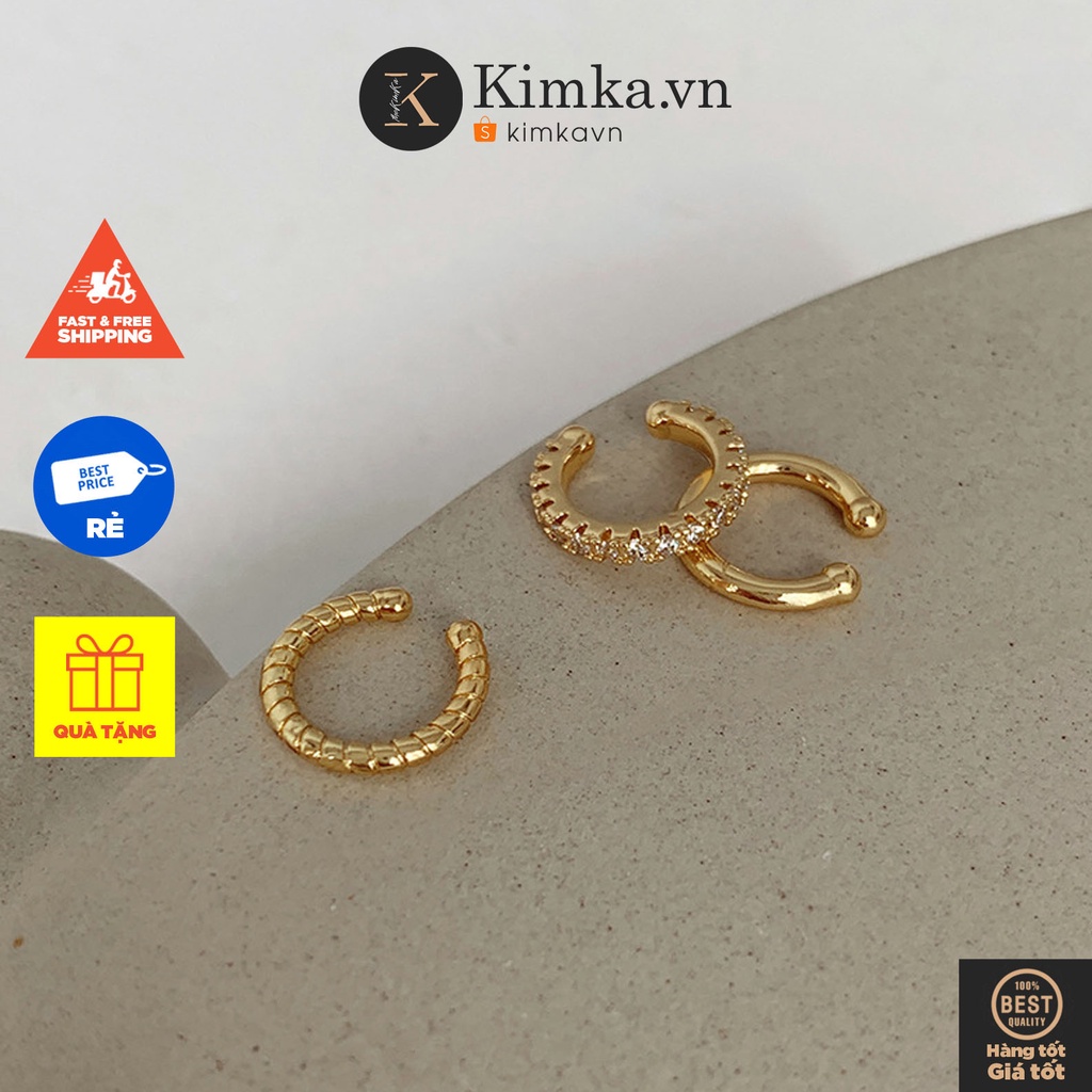 (0450) Bộ Set 3 Khuyên Kẹp Vành Tai Đơn Giản Thanh Lịch