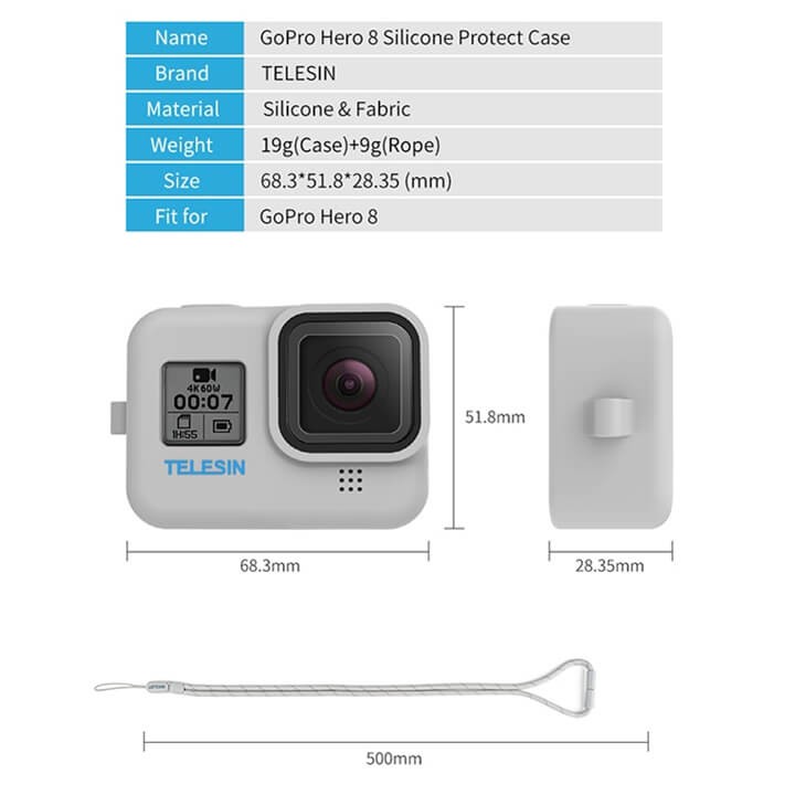 ỐP BẢO VỆ GOPRO 8 SILICONE
