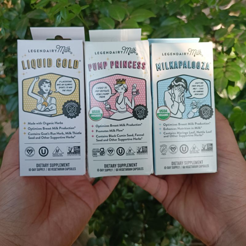 VIÊN LỢI SỮA organic LEGENDAIRY MILK - HỘP 60 VIÊN