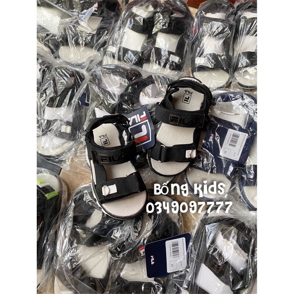 Sandal Bé Trai Quai Dù Đen FL