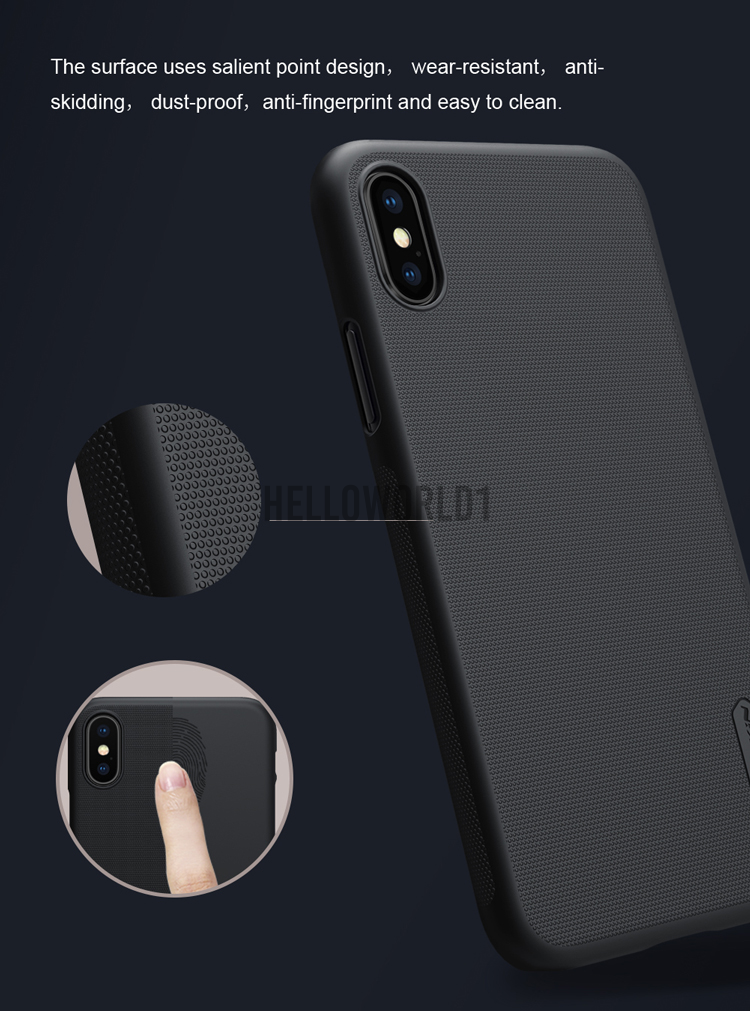 Ốp Lưng Nillkin Mặt Nhám Chống Sốc Cho Iphone X