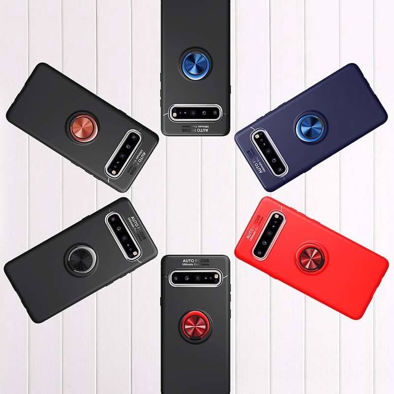 Ốp điện thoại siêu mỏng màu trơn có giá đỡ nam châm kim loại cho Samsung Galaxy S10 5G | BigBuy360 - bigbuy360.vn