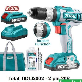 Máy khoan búa dùng pin Lithium 20V total TIDLI2002