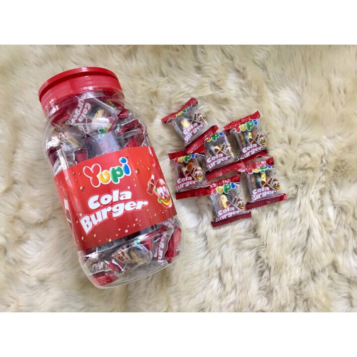 4 HỦ KẸO DẺO HAMBURGER YUPI