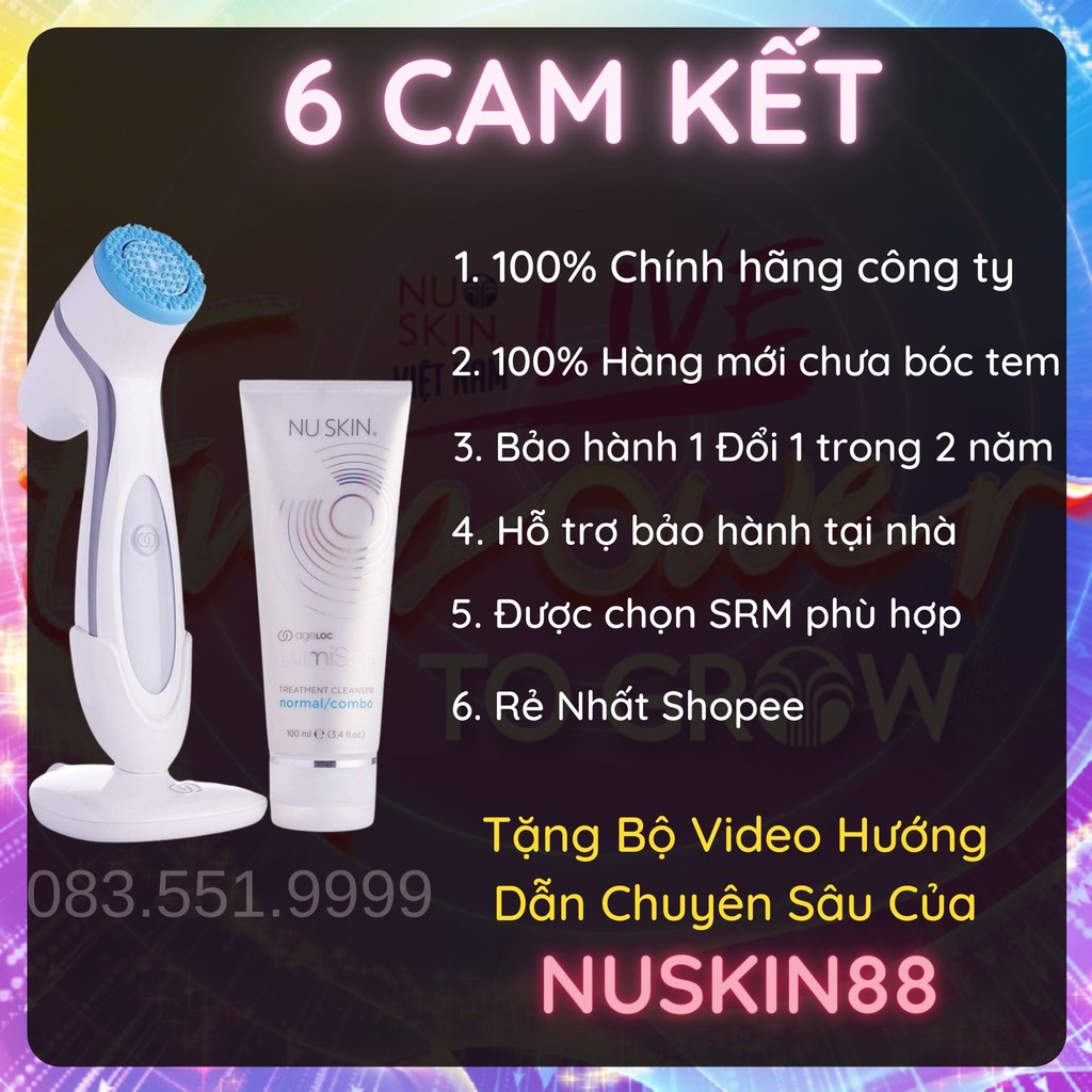 [INBOX NHẬN GIÁ SỈ] [CHÍNH HÃNG ] Bộ rửa mặt Lumispa Nuskin + Sữa rửa Lumi mọi loại da NuSkin 88