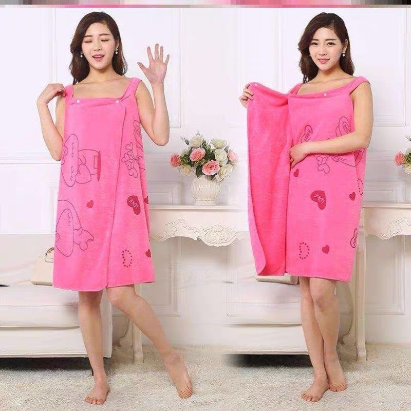 Khăn tắm choàng 2 trong 1 cotton mềm mịn