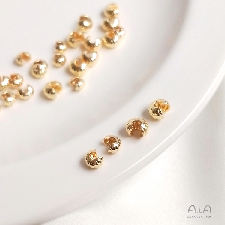 Khóa Cài Nửa Hình Chữ C Màu Vàng Đồng 14K Dùng Làm Vòng Tay DIY