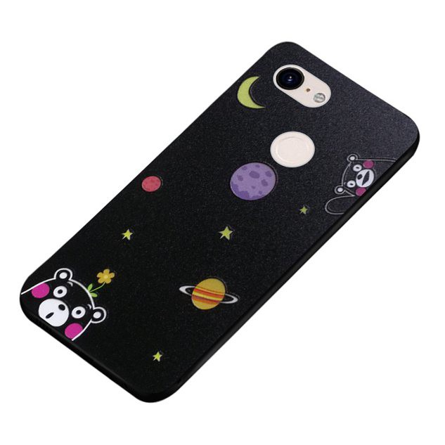 Ốp điện thoại silicon in hoạt hình cho Google Pixel 2 3 XL