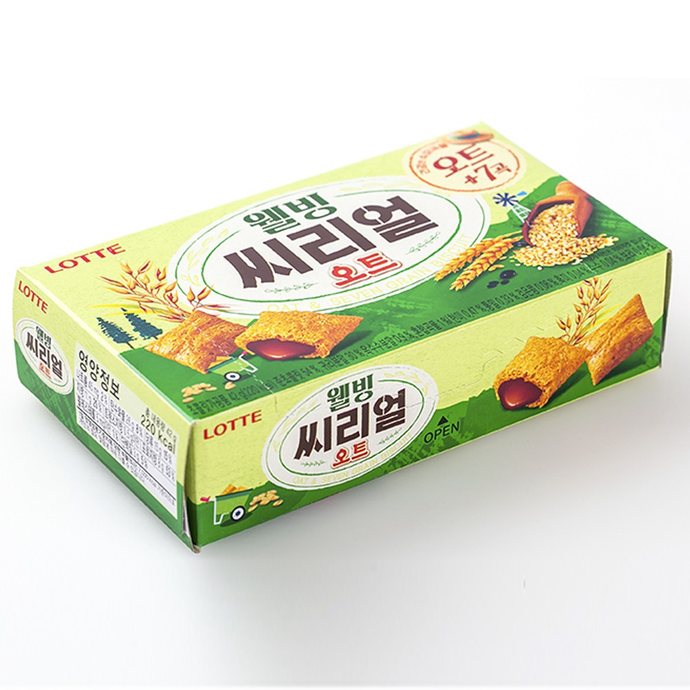 Bánh Cereal yến mạch nhân socola Lotte Hàn Quốc 42gr