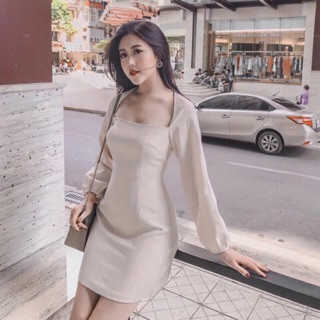 ĐẦM CỔ U KHOÉT LƯNG