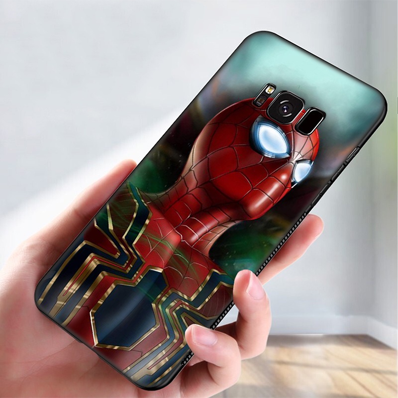 Ốp điện thoại hình người nhện Marvel thích hợp cho Samsung Galaxy M51 M31 A70 A50s A50 A40s A30s A20 A20s A10s 83SF