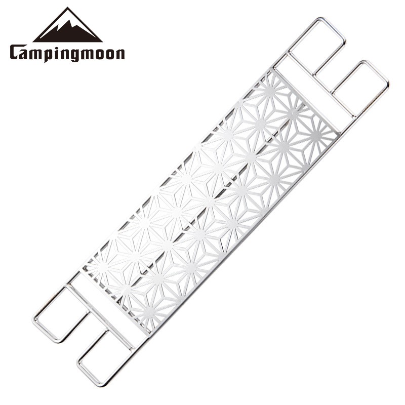 Kệ để đồ, kệ bếp inox cao cấp 304 hoạ tiết MTG-TSCC kèm túi đựng cao cấp Campingmoon campoutvn A336