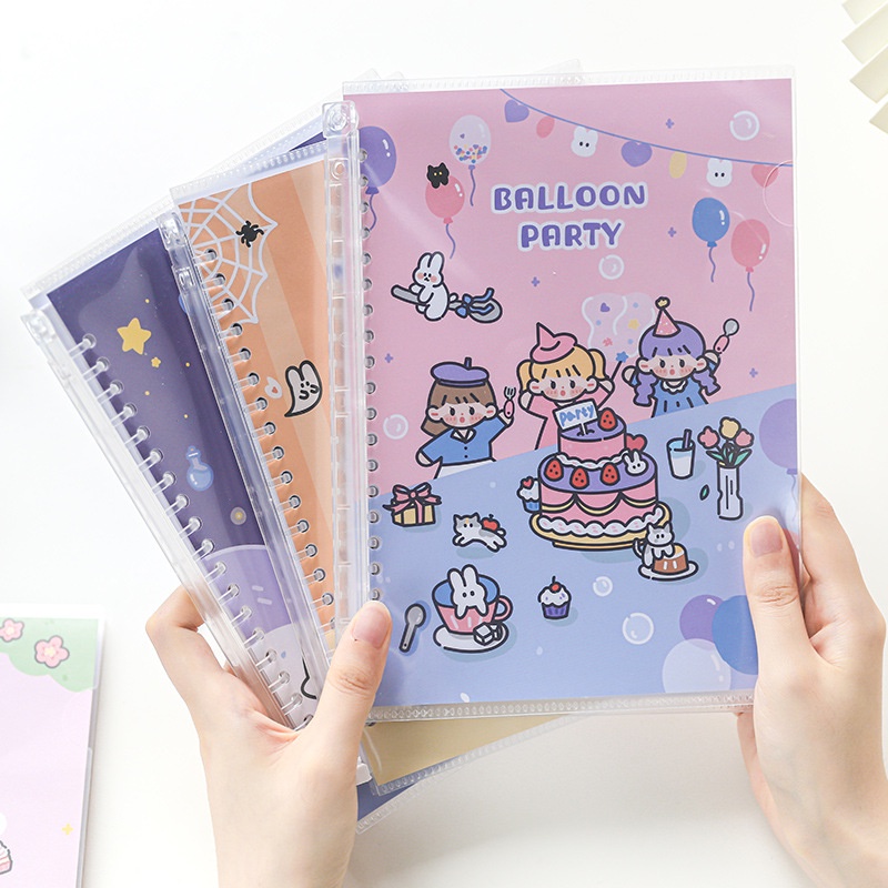 Sổ còng lưu trữ sticker chiết washi sổ A5 60 trang BTS012