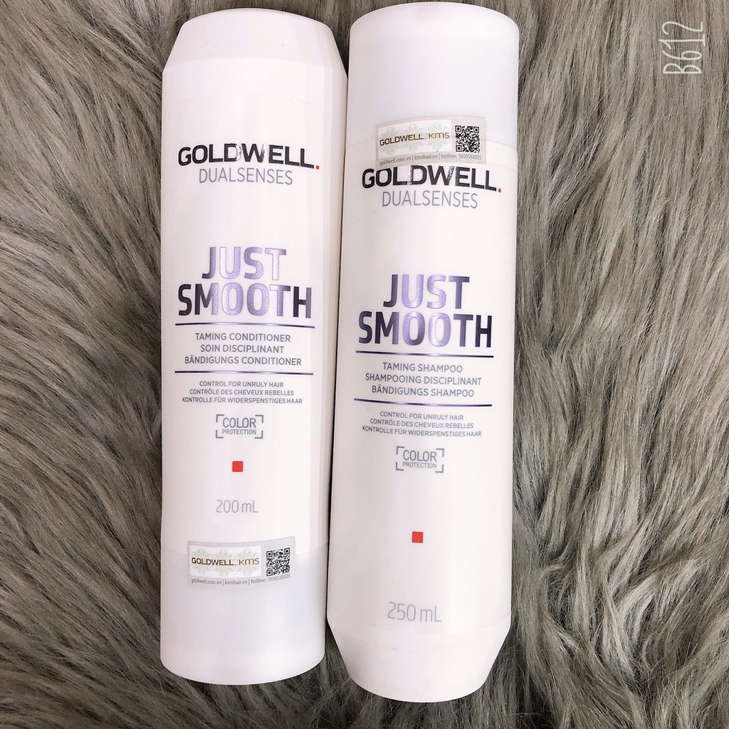 BỘ DẦU GỘI XÃ SUÔN MƯỢT DƯỠNG ẨM GOLDWELL JUST SMOOTH ( hàng chính hãng )