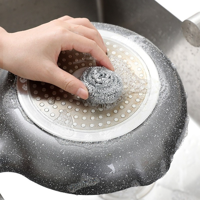 Miếng Chà Nồi Bằng Dây Thép Không Gỉ Không Làm Hỏng Xoong Nồi Đa Năng