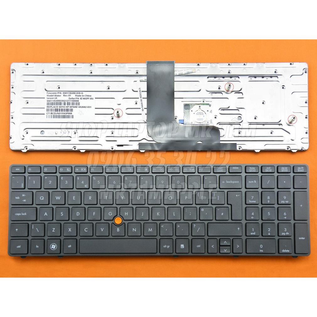 (KEYBOARD) BÀN PHÍM LAPTOP HP 8560W dùng cho EliteBook 8560w 8570w