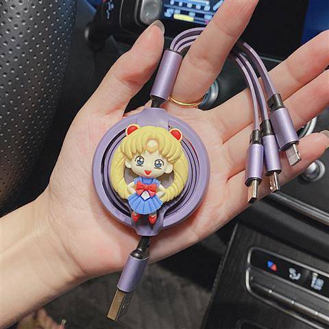 Cáp sạc nhanh đa năng Type C thích hợp cho điện thoại Apple Android trên ô tô mYm9