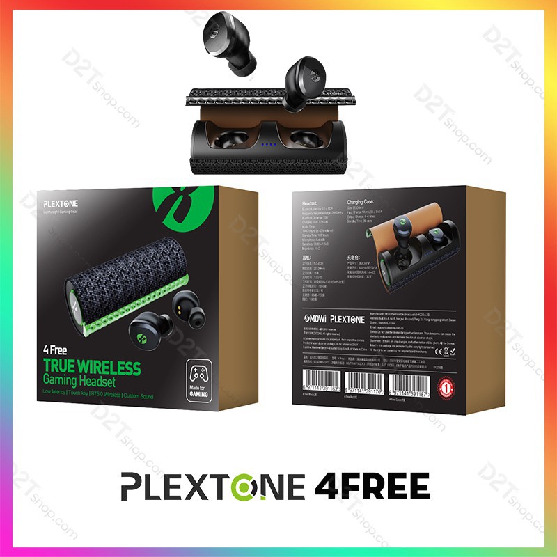 Plextone 4Free |Tai nghe truewireless in-ear độ trễ thấp,nghe nhạc, chơi game PUBG cực đỉnh Liên hệ mua hàng 084.209.198