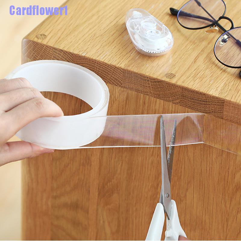 Cuộn Băng Keo nano 2 Mặt Trong Suốt Có Thể Giặt Sạch Tiện Dụng