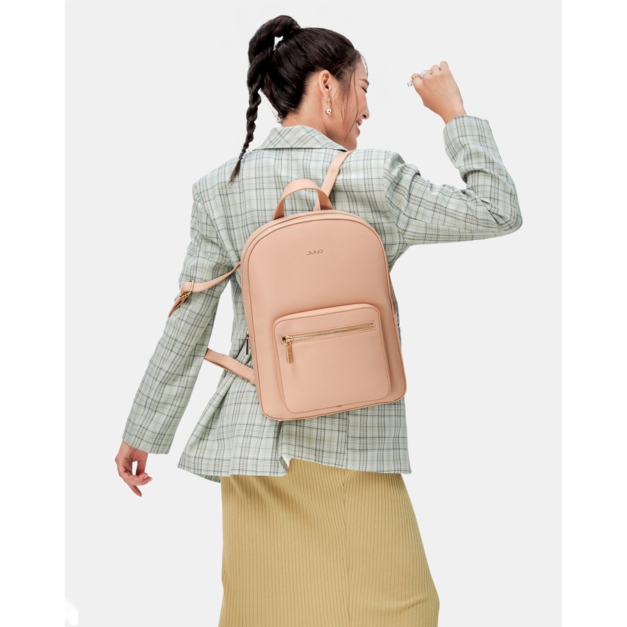 Balo Nữ Thời Trang JUNO 1 ngăn trước BL107