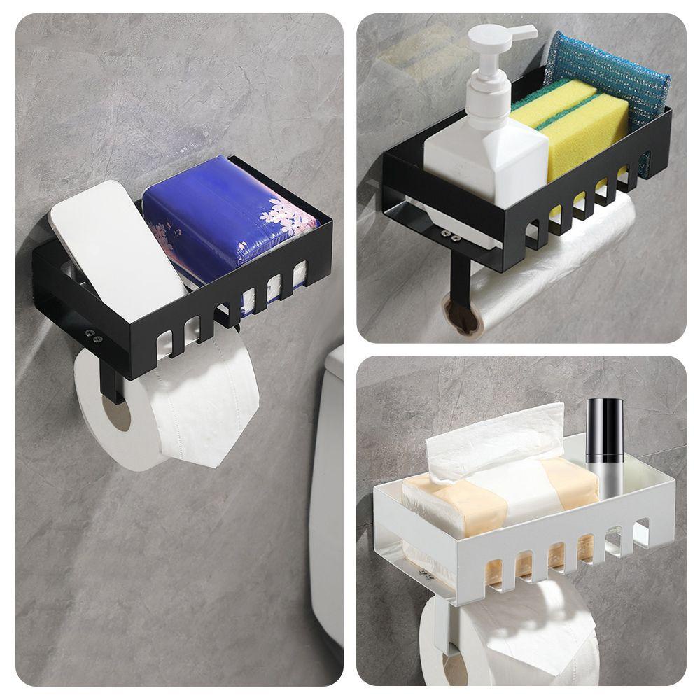 CONOPERY Giá Đỡ Cuộn Giấy Vệ Sinh / Điện Thoại Bằng Thép Không Gỉ Không Cần Đục Lỗ Sắp Xếp Gọn Gàng