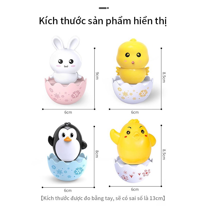 Đồ chơi con lật đật, đồ chơi trẻ em, lục lạc trẻ em, thú hoạt hình