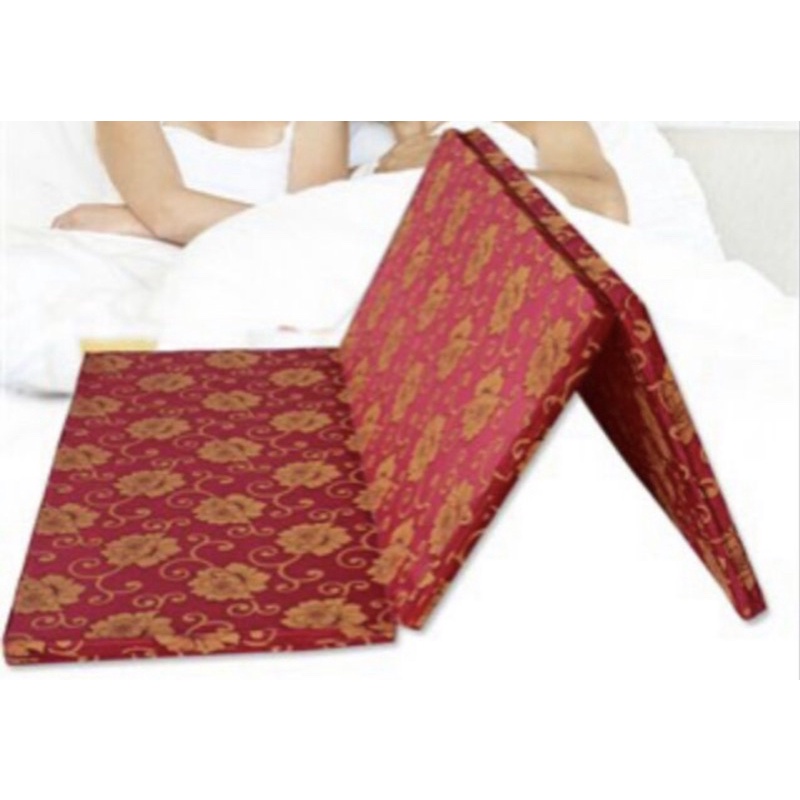 NỆM BÔNG ÉP ( GÒN ÉP )🦋(gấp 3) VẢI BỌC GẤM VALIZE 3 phân (2,5cm) đủ size.
