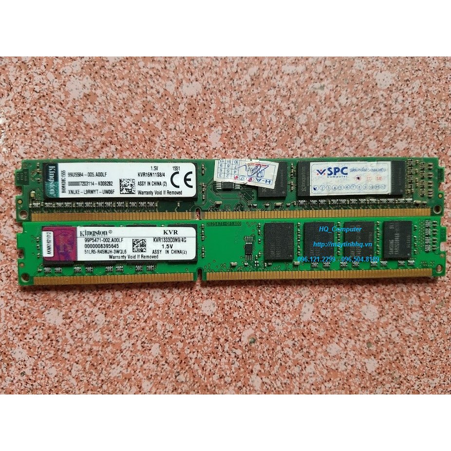 Ram DDR3 4GB bus 1600MHz-1333MHz