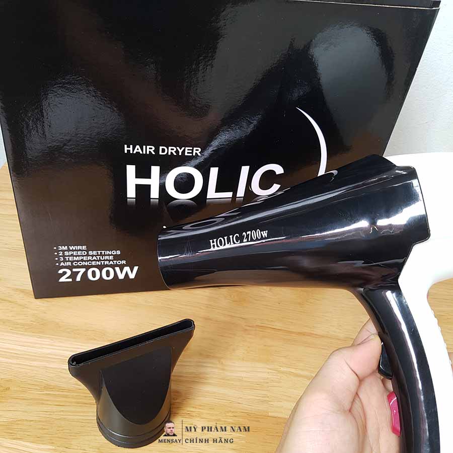 Máy sấy tóc Holic công suất lớn 2700W, 2 chiều nóng lạnh - chính hãng bảo hành 6 tháng
