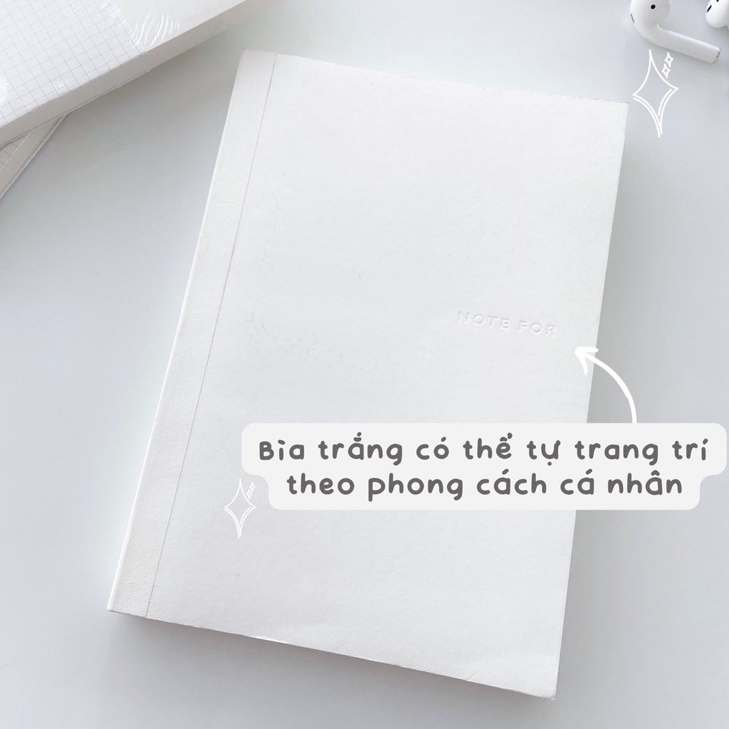 SỔ NOTE FOR BASIC CARO Ô VUÔNG KÍCH THƯỚC A5,A6 LÀM BULLET JOURNAL
