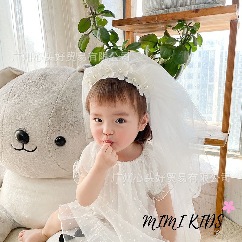 Cài bờm hoa voan công chúa Mimi Kids cho bé gái BD10