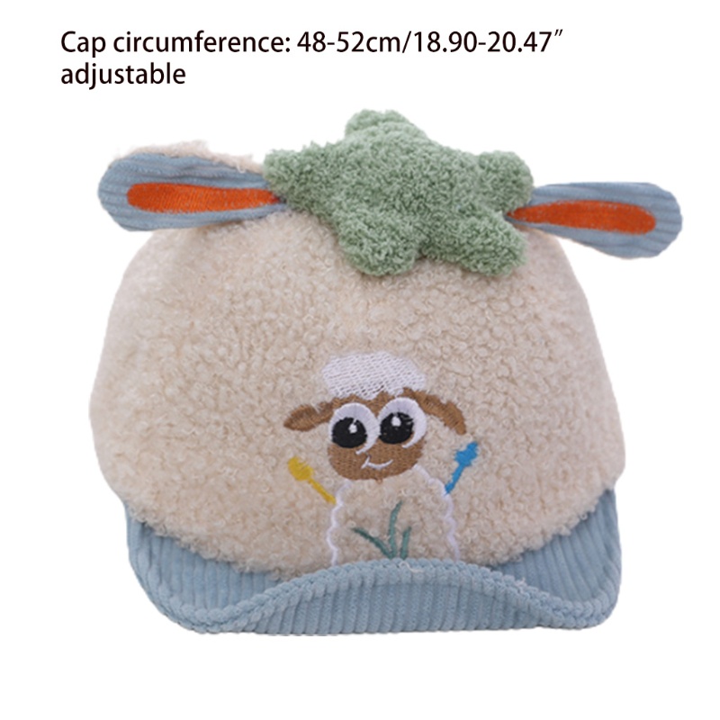 Mũ Lưỡi Trai Bằng Cotton Họa Tiết Thêu Thời Trang Dễ Thương Cho Bé Gái