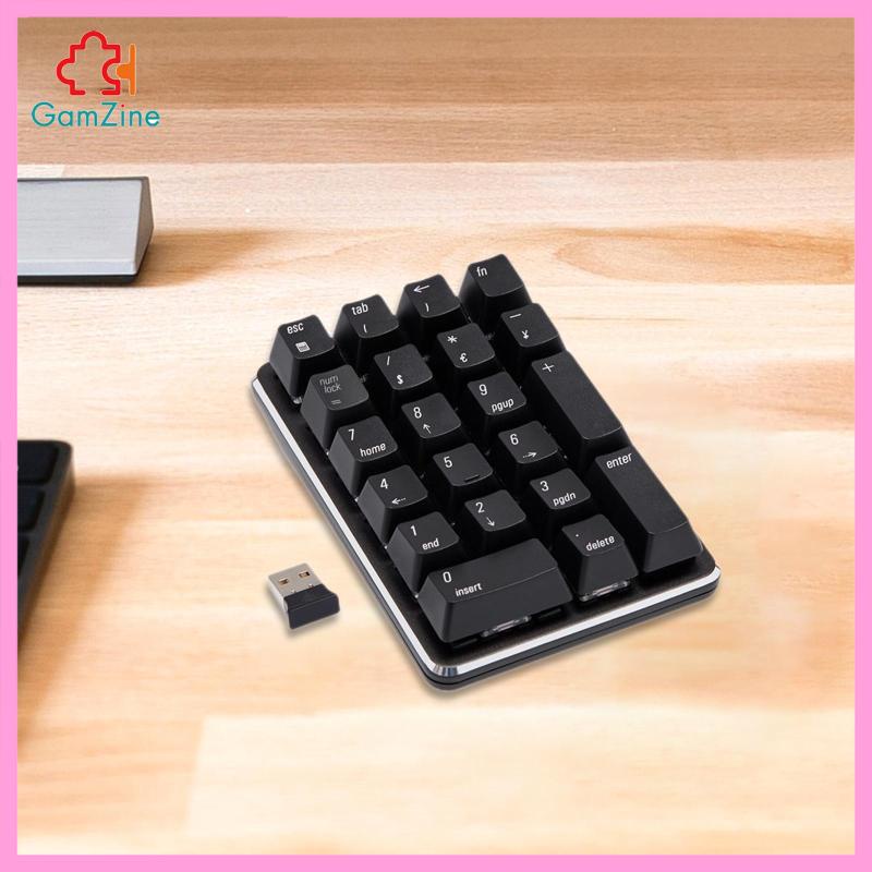 Bàn Phím Số Cơ Không Dây 2.4G Màu Đen lzdxwcke2 21 Phím