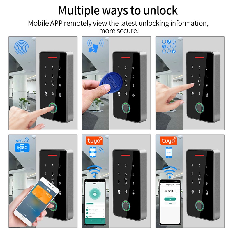 Bộ Điều Khiển Hệ Thống Khóa Cửa Bluetooth 13.56Mhz Rfid Chống Thấm Nước