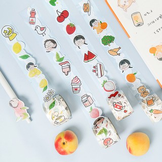 (WS009) Washi tape Fruits hình trái cây nhiều mẫu