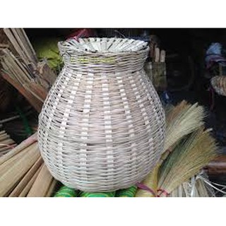 Giỏ cá đan bằng tre