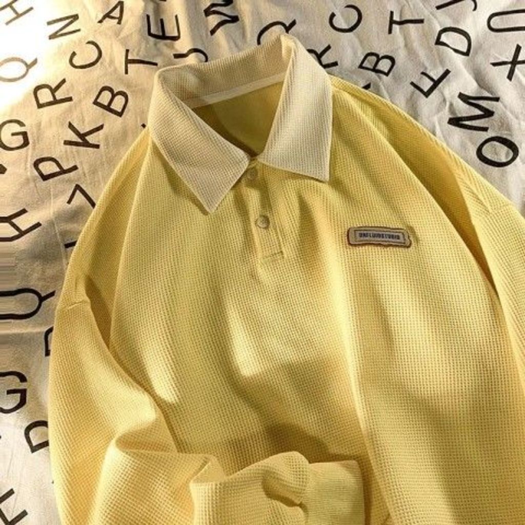 Áo polo Tay Dài Dáng Rộng In Hình Thời Trang Mùa Thu Mới Dành Cho Bạn Nữ