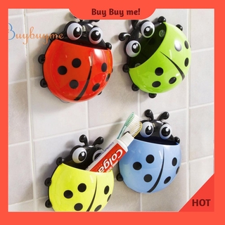 Giá đựng bàn chải đánh răng treo tường thiết kế hình bọ rùa dễ thương