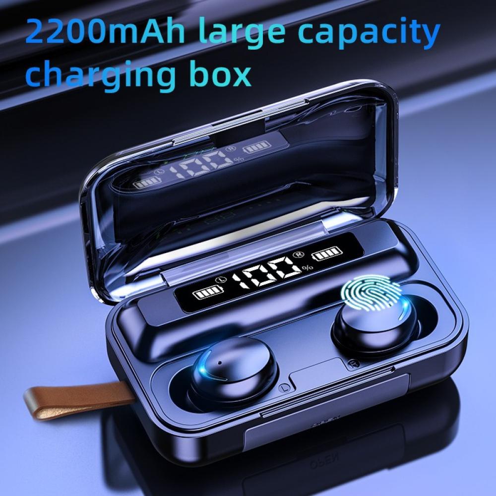 Tai Nghe Nhét Trong Không Dây F9 TWS Bluetooth 5.0 Âm Thanh Nổi Thông Minh Chống Ồn Trái Phải Chia Ngăn Âm Thanh