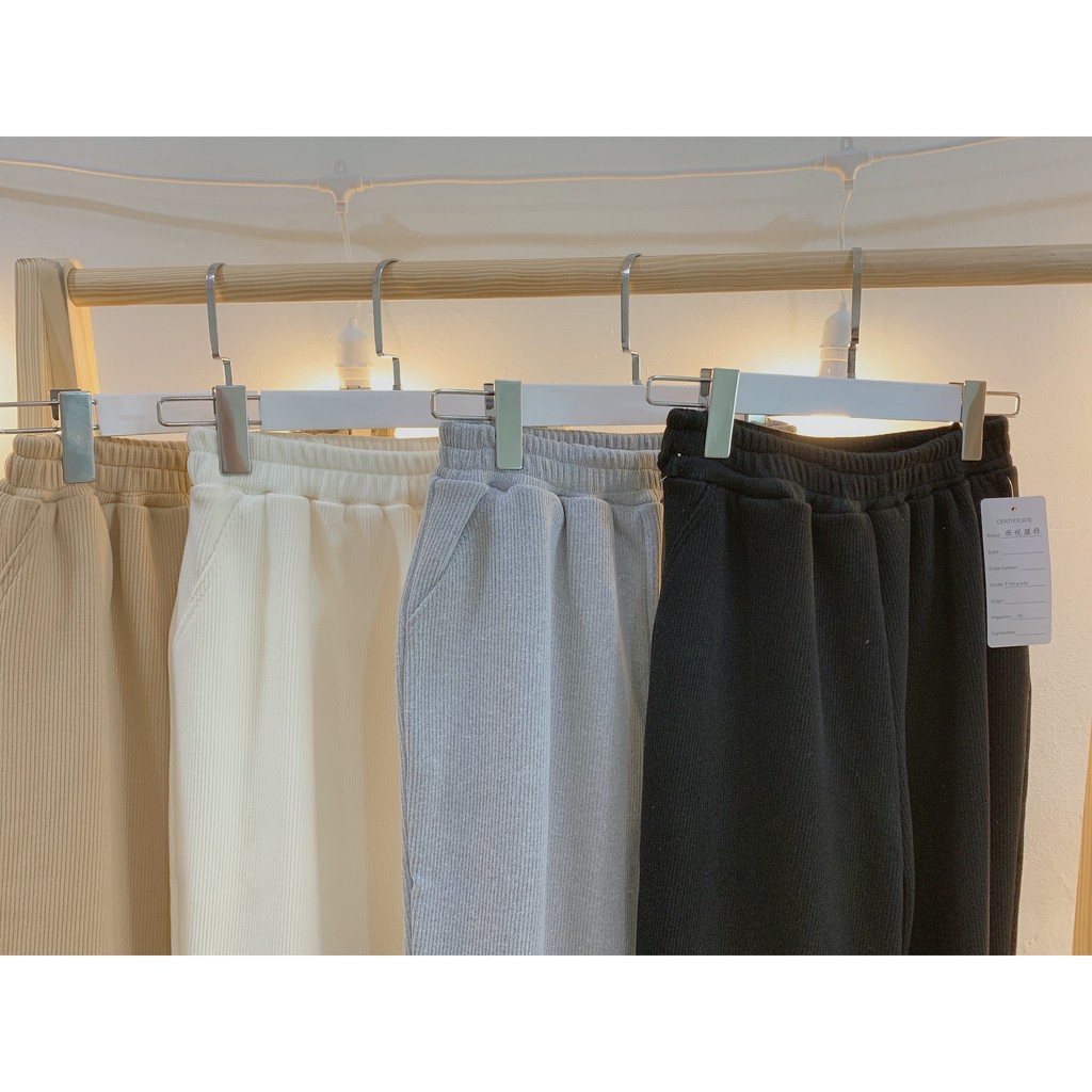 Quần Boom Tăm Trơn Màu KYUBICHAN89  Jogger thun bo ống, form rộng,mặc ở nhà cá tính Ulzzang