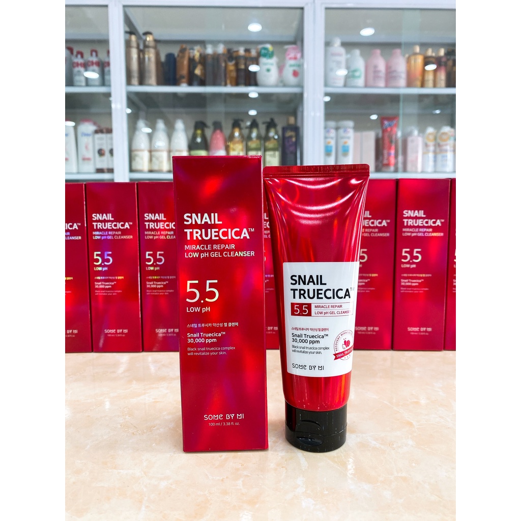 Sữa Rửa Mặt Some By Mi Snail Truecica Miracle Repair Low pH 5.5 Gel Cleanser Hàn Quốc 100ml