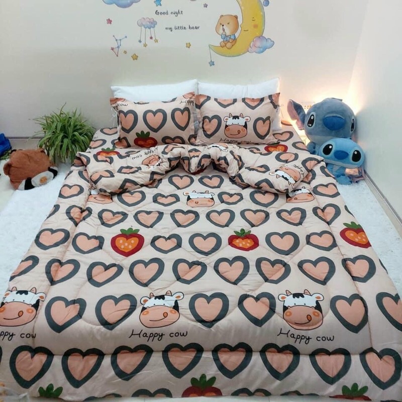 Sét chăn phao 5 món giá xưởng hàng sẵn, ảnh chụp thật