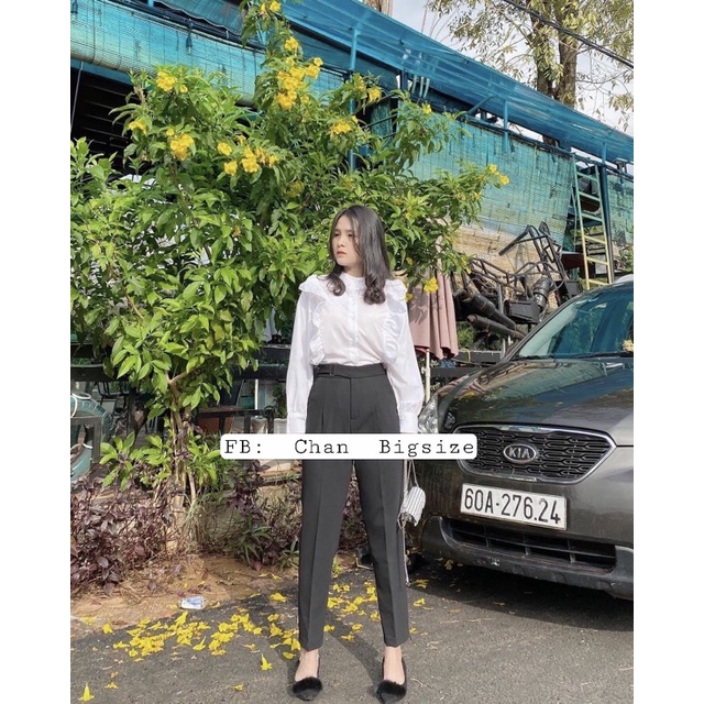 Quần tây baggy bigsize lưng cao 60-90kg