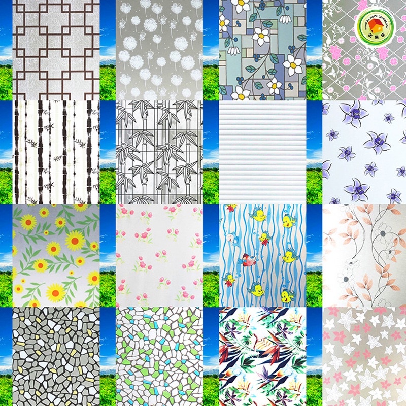 DECAL dán kính làm mờ trang trí keo sẵn 5Mét khổ 45cm