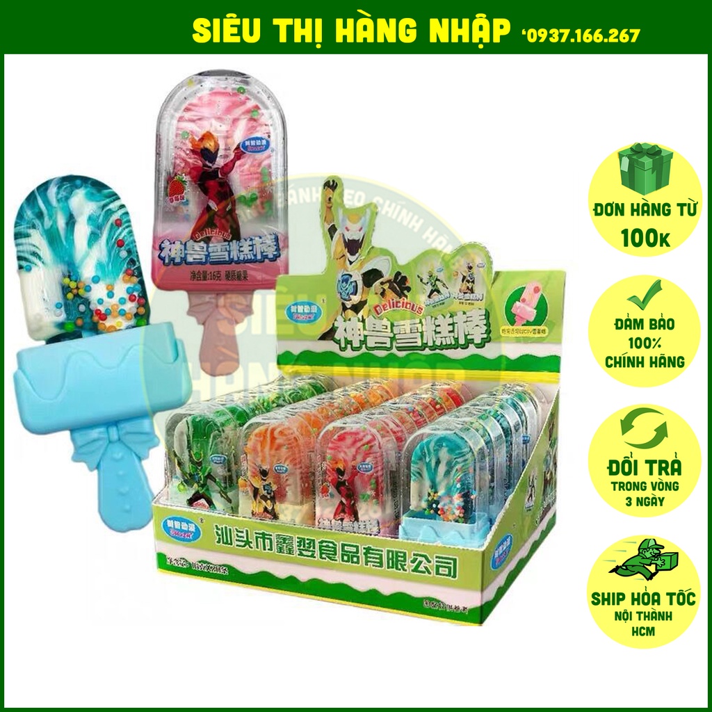 [Lẻ] Kẹo mút hình que kem vị trái cây Fengyi cho bé vừa ăn vừa chơi