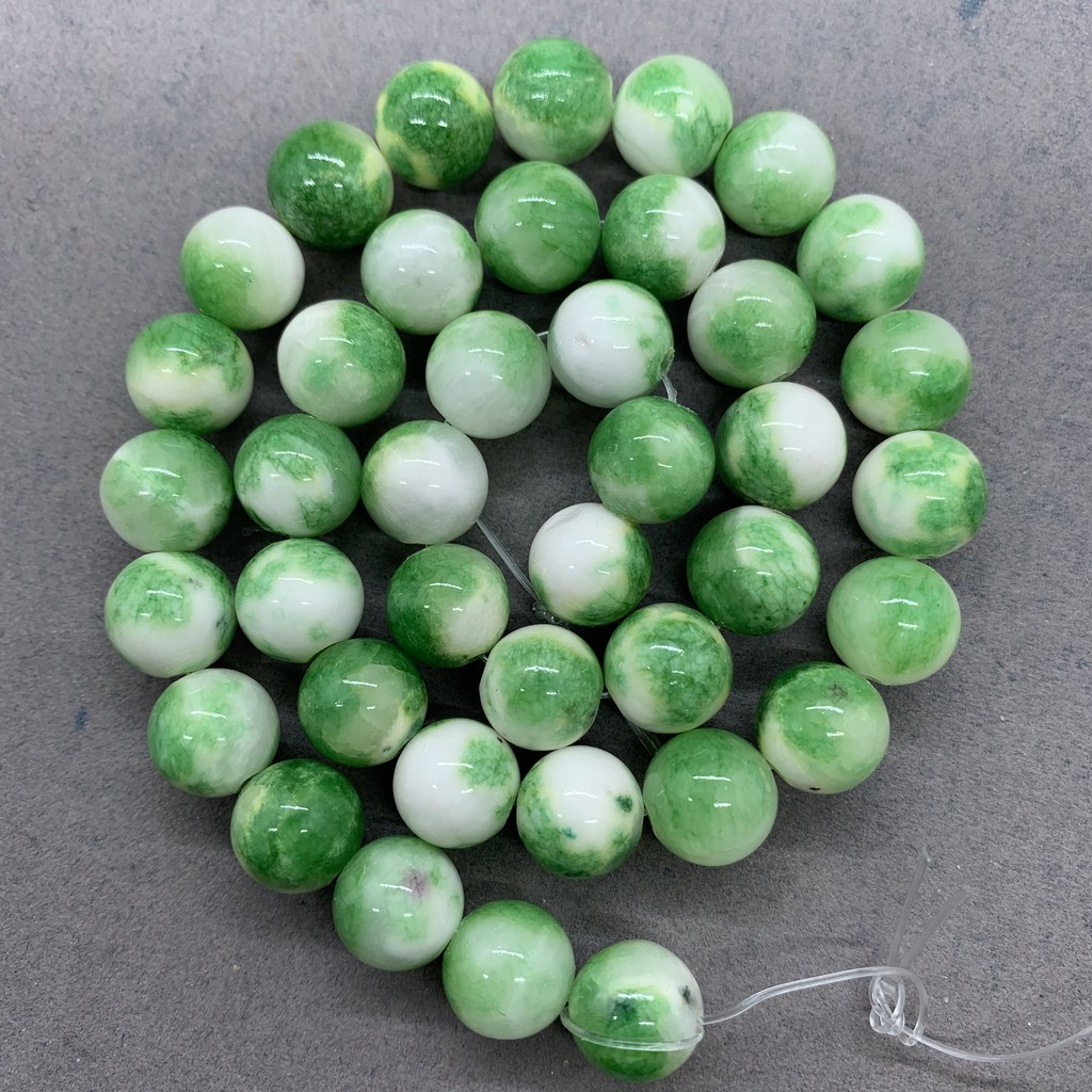Chuỗi Hạt Đá Ngọc Bích Tròn Tự Nhiên 6-12mm