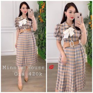 ‼️‼️ combo đầm bbr dập li nơ