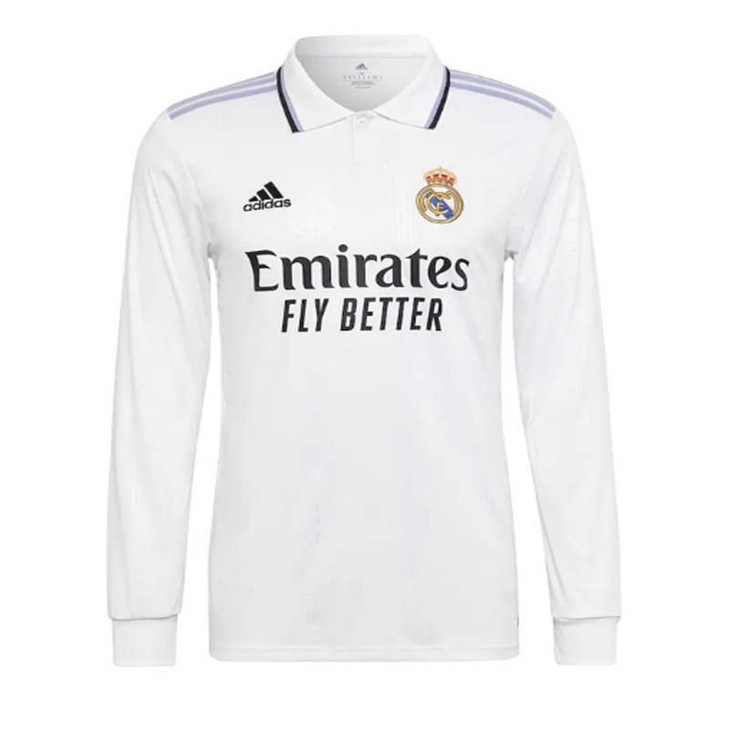 Áo Thun Thể Thao Tay Dài In Logo Real Madrid 2022-2023